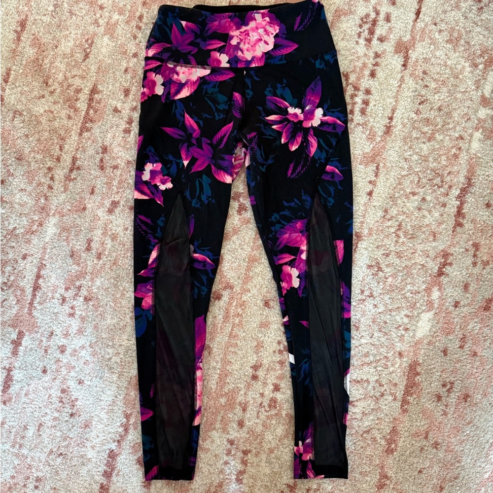 VS PINK Ultimate High Waist Mesh tropical Floral Leggings